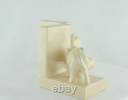 Bookends Figurine Elephants Animalier Style Art Deco Style Art Nouveau Porcelain