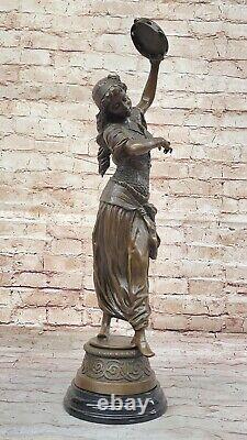 Bouay's Style Art Nouveau Style Bronze Gypsy Dancer Statue Figurine