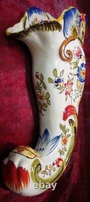 Bouquet Holder Vase Flower Art Deco Art Nouveau Style Porcelain