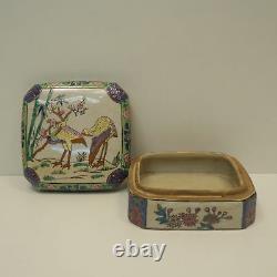 Box Jewelry Bird Style Art Deco Style Art Nouveau Porcelaine Emaux