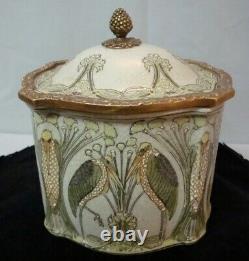 Box Jewelry Marabout Bird Style Art Deco Style Art Nouveau Ceramic
