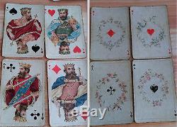 Box Old Card Game With Cards Art Nouveau Style Alfred Daguet