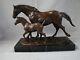 Bronze Art Deco Style Animalier Horse Foal Statue Sculpture