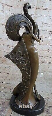 'Bronze Creator: 1920 Art Nouveau Style Luxury Lady Sculpture Decor Sale'