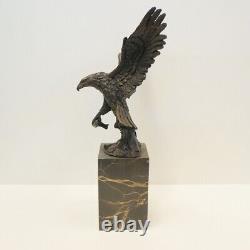 Bronze Eagle Bird Animal Sculpture in Art Deco Style Art Nouveau Style