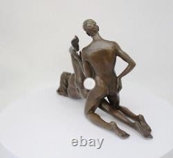 Bronze Nude Sexy Couple Statue Art Deco Style Art Nouveau Bronze Sign