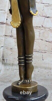 Bronze Sculpture Statue Collection Art Nouveau Style 16' Grand Dancer Wax