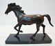 Bronze Statue: Horse Foal Animal Sculpture In Art Deco Style And Art Nouveau Bronze