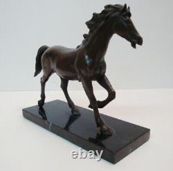 Bronze Statue: Horse Foal Animal Sculpture in Art Deco Style and Art Nouveau Bronze