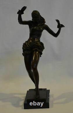 Bronze Statue Of The New Art Deco Style Freedom Dancer