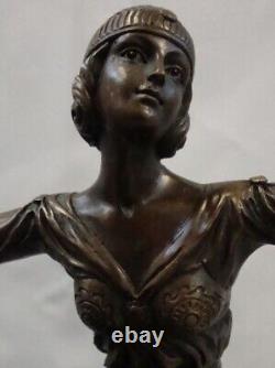 Bronze Statue Scheherazade Art Deco Style Art Nouveau Style Signed