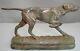 Bronze Statue Of A Setter Hunting Dog In Art Deco And Art Nouveau Style