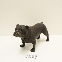 Bulldog Animalier Statue Sculpture in Art Deco and Art Nouveau Style