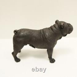 Bulldog Animalier Statue Sculpture in Art Deco and Art Nouveau Style