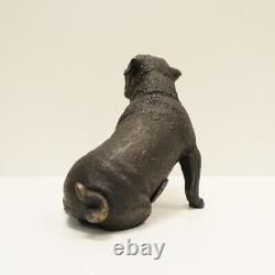 Bulldog Animalier Statue Sculpture in Art Deco and Art Nouveau Style