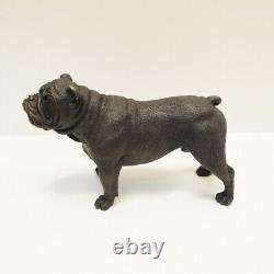 Bulldog Animalier Statue Sculpture in Art Deco and Art Nouveau Style