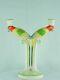 Candle Holder Parrot Figurines Animal Style Art Deco Art Nouveau Porcelain