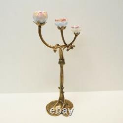 Candlestick Flowers Style Art Deco Style Art New Solid Bronze Ceramic Porcela