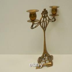 Candlestick Style Art Deco Style Art Nouveau Solid Bronze