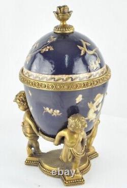 Centerpiece Urn Angel Art Deco Style Art Nouveau Porcelain