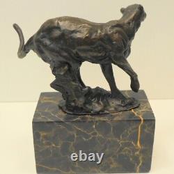 Cheetah Animalier Style Art Deco Style Art Nouveau Massi Bronze Statue Sculpture