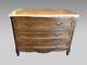 Commode Louis Xv Style Walnut 1900 Marble Top