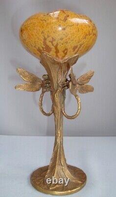 Dragonfly Animal Figurine Vase Art Deco Style Art Nouveau Porcelain