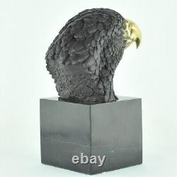 Eagle Bird Animal Sculpture Statue Art Deco Art Nouveau Style Bronze