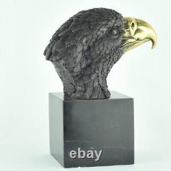 Eagle Bird Animal Sculpture Statue Art Deco Art Nouveau Style Bronze