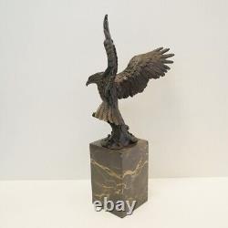 Eagle Bird Animal Statue Sculpture Art Deco Art Nouveau Bronze