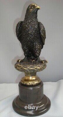 Eagle Bird Animal Statue Sculpture Art Deco Art Nouveau Style Bronze