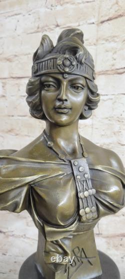 Emanuel Villanis Bohemian Large Bronze French Art Nouveau Style Bust