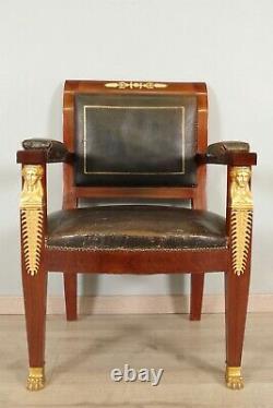 Empire-style Office Chair Back From Egypt