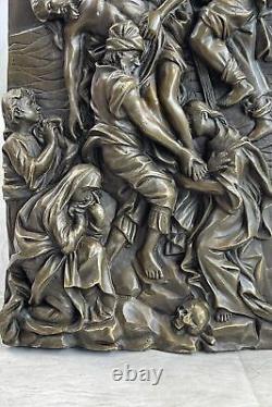 English translation: French Roman Greek Mythological Bronze Statue Low Sculpture Art Nouveau Style