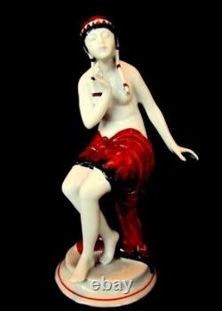 Figurine Statue Bather Pin-up Sexy Art Deco German Style Art Nouveau