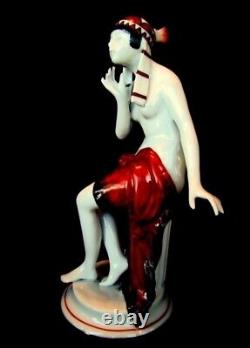 Figurine Statue Bather Pin-up Sexy Art Deco German Style Art Nouveau