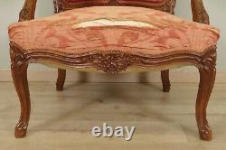 Four Louis Xv-style Flat-backed Armchairs