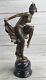 French, Art Nouveau Style Large Bronze Statue After Gory, Hot Gypsy Girl