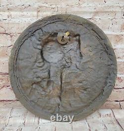 French Roman Greek Mythological Bronze Statue Low Sculpture Art Nouveau Style