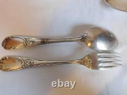 Frionnet 11 Fork 12 Spoon Silver Metal Table Louis XV Style Marly