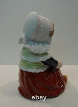 Girl Peasant Figurine Art Deco Art Nouveau Style Porcelain