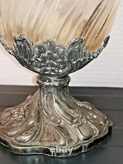 Glass Ewer VICTOR SAGLIER Art Nouveau Style Rocaille. 1900