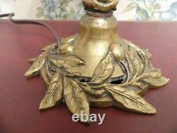 Golden Bronze Table Lamp Scissors Style And Epoque Art Nouveau XIX Lamp French Old
