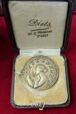 Iiird Republic French Crafts Medal By Lougarre 1922 Art Nouveau Style