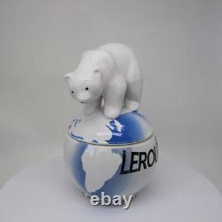 Jewelry Box Animal Bear Leroux Art Deco Art Nouveau Porcelain