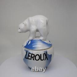 Jewelry Box Animal Bear Leroux Art Deco Style Art Nouveau Porcelain