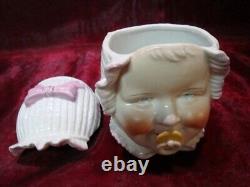 Jewelry Box Baby Figurine Art Deco Art Nouveau Porcelain