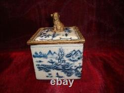 Jewelry Box Dog Figurine Animal Style Art Deco Art Nouveau Porcelain