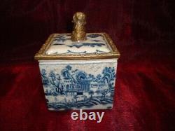 Jewelry Box Dog Figurine Animal Style Art Deco Art Nouveau Porcelain