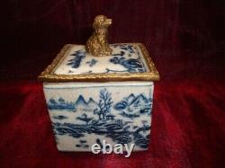 Jewelry Box Dog Figurine Animal Style Art Deco Art Nouveau Porcelain